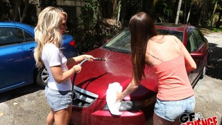 Car Wash POV Threesome Fun - эксклюзивное порно REDPORN.TOP