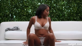 POV Interracial with Sydney - Ebony Cumshot Finish - смотри новое порно бесплатно REDPORN.TOP