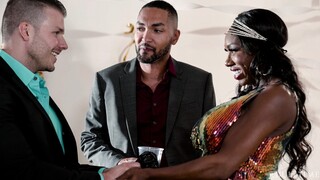 Ebony MILF Swallows Cum from Two Hung Studs - Pussy to Mouth Action - эксклюзивное порно REDPORN.TOP