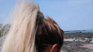 Shaved blonde Hime Marie deepthroats on beach - эксклюзивное порно REDPORN.TOP