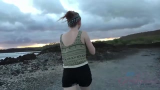 Athena Rayne Outdoor Fingering & Beach Fun - эксклюзивное порно REDPORN.TOP