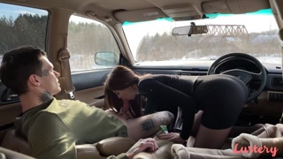 Public Car Blowjob with Lera and Igor - смотри новое порно бесплатно REDPORN.TOP