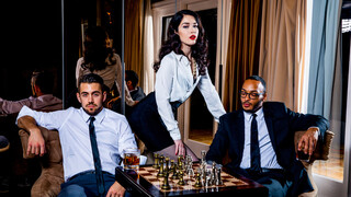 Dante Colle & Dillon Diaz Share Evelyn Claire - Group Sex Cumshot - эксклюзивное порно REDPORN.TOP